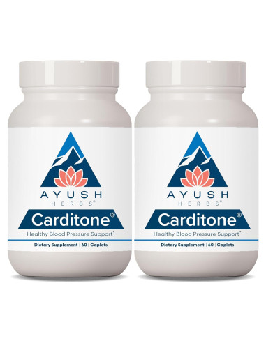 Ayush Herbs Carditone - Suplemento Natural para el Corazón 60 Tabletas