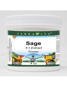 Sálvia 4:1 en Polvo TerraVita 113.4 g Sin Rellenos 2