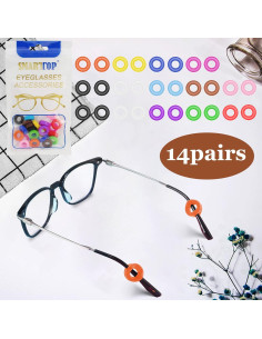 Funda de Silicona Antideslizante para Gafas SMARTTOP 14 Pares 2