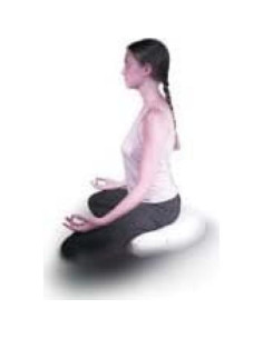 Cojín de Meditación Corazón Azul Loto 56 cm Kapok Natural 2