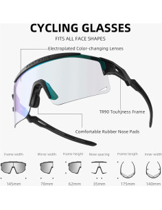 Gafas de Ciclismo ROCKBROS UV Protección Viento Arena 2