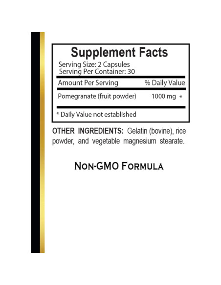 120 Cápsulas Veganas Vitalabs - Suplemento de Granada Antioxidante