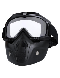 Gafas de Moto Tongshop con Máscara Facial Removible