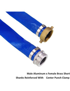 Manguera de Retro lavado PVC 1.5" x 7.62m Eastrans Azul 2