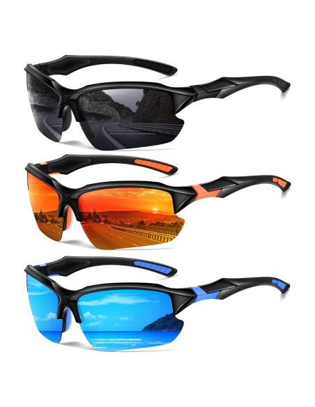 Gafas de sol deportivas DioKiw 3pack UV ciclismo running