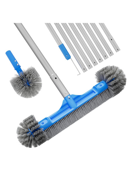 Juego de Cepillos para Piscina TidyMister 20'' con Polo 2-en-1