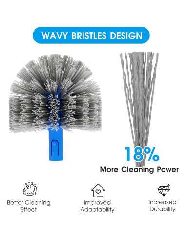 Juego de Cepillos para Piscina TidyMister 20'' con Polo 2-en-1