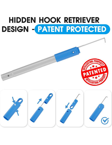 Juego de Cepillos para Piscina TidyMister 20'' con Polo 2-en-1