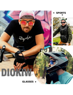 Gafas de sol deportivas DioKiw 3pack UV ciclismo running 2