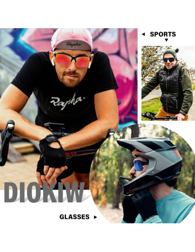 Gafas de sol deportivas DioKiw 3pack UV ciclismo running