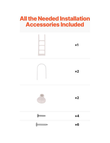 Escalera de Piscina VEVOR 4 Peldaños Doble Pasamanos 136 kg