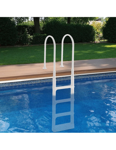 Escalera de Piscina VEVOR 4 Peldaños Doble Pasamanos 136 kg