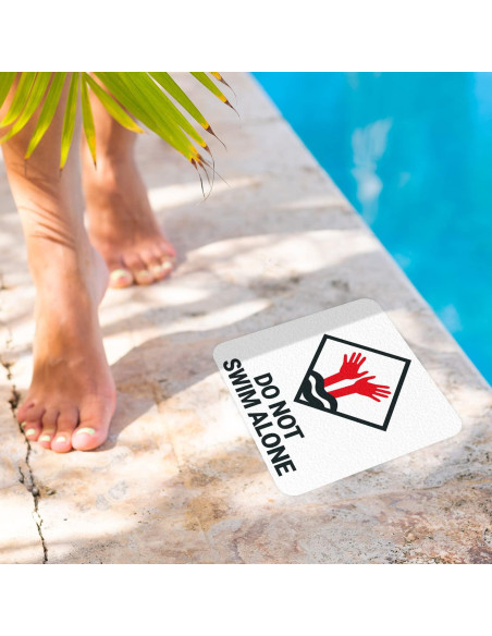 Marcador de Profundidad para Piscina Sigo Signs 15x15 cm Antideslizante