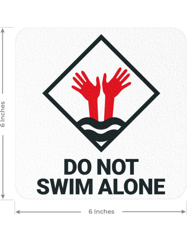 Marcador de Profundidad para Piscina Sigo Signs 15x15 cm Antideslizante