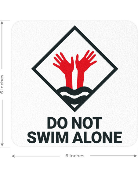 Marcador de Profundidad para Piscina Sigo Signs 15x15 cm Antideslizante