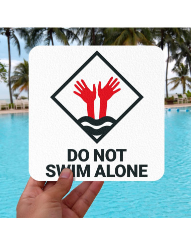 Marcador de Profundidad para Piscina Sigo Signs 15x15 cm Antideslizante