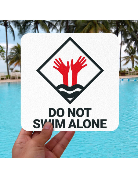 Marcador de Profundidad para Piscina Sigo Signs 15x15 cm Antideslizante