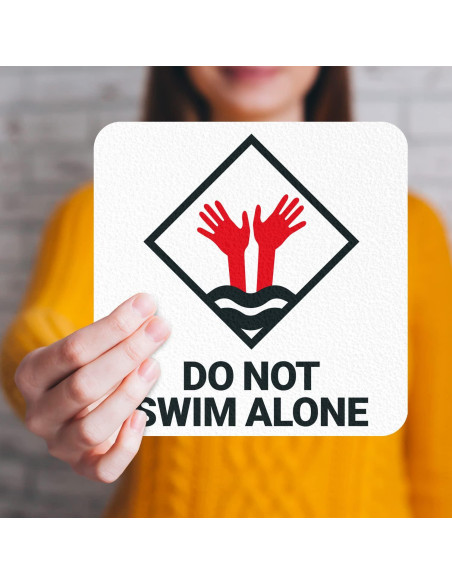 Marcador de Profundidad para Piscina Sigo Signs 15x15 cm Antideslizante