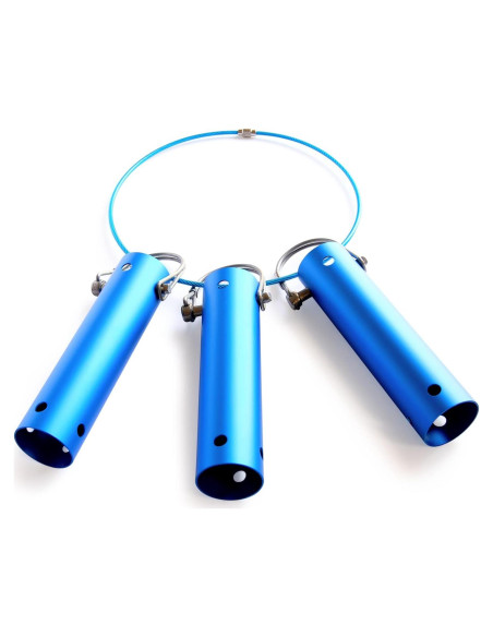 Soporte Organizador de Herramientas para Piscina Armadillo - 3 Piezas Azul Helado