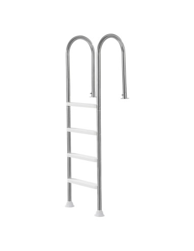 Escalera de piscina VEVOR 4 pasos acero inoxidable 120 kg