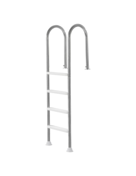 Escalera de piscina VEVOR 4 pasos acero inoxidable 120 kg