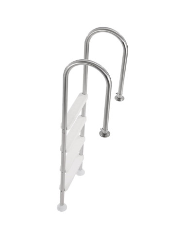 Escalera de piscina VEVOR 4 pasos acero inoxidable 120 kg