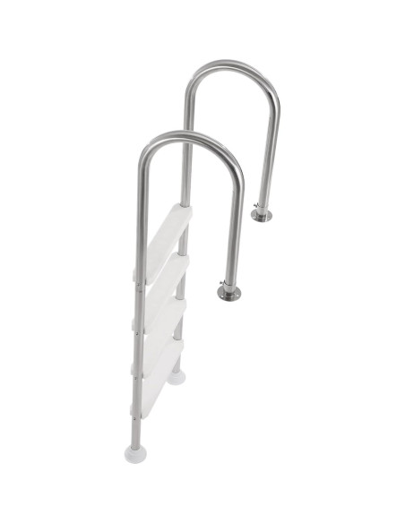 Escalera de piscina VEVOR 4 pasos acero inoxidable 120 kg