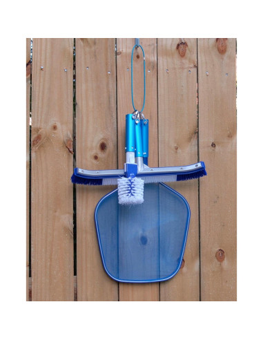 Soporte Organizador de Herramientas para Piscina Armadillo - 3 Piezas Azul Helado