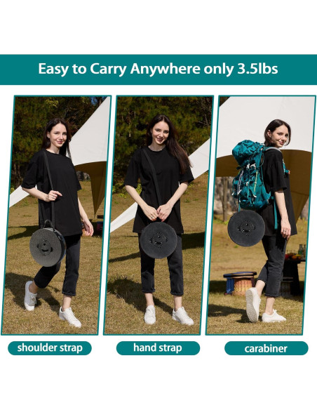 Taburete Plegable ALEVMOOM 2024 Negro Ajustable 50cm 1000lbs