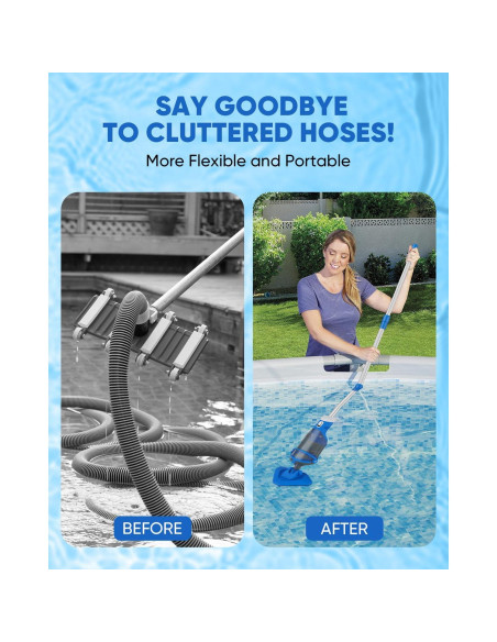 Aspiradora de piscina inalámbrica Teguy PCT403T 70L/min