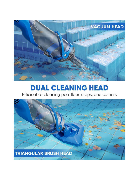 Aspiradora de piscina inalámbrica Teguy PCT403T 70L/min