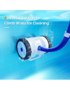 Limpiador Automático de Piscinas VINGLI 2025 12m Azul y Blanco 2