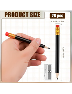 Juego de Lápices Mini Pre-Afilados Notoke - 28 Piezas 2