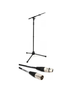 Paquete Soporte de Micrófono K&M 210/9 + Cable XLR Mogami 7.6m