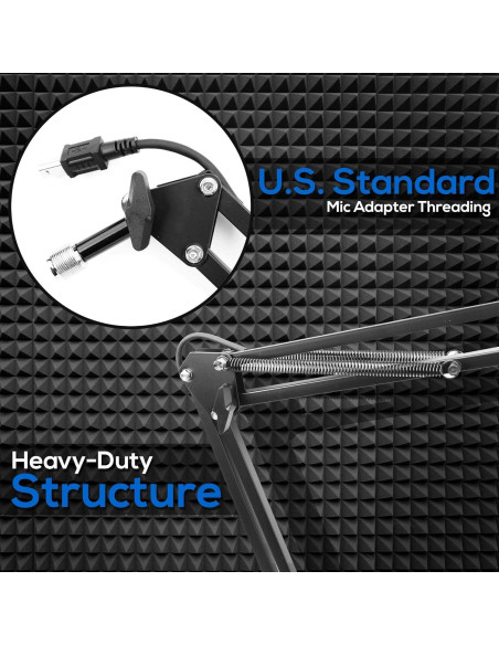 Soporte de Micrófono USB Sound Around PMKSHUSB04 Ajustable