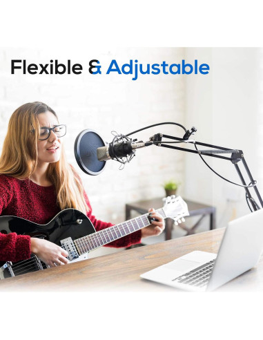 Soporte de Micrófono USB Sound Around PMKSHUSB04 Ajustable