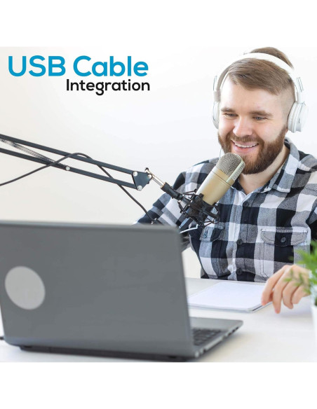 Soporte de Micrófono USB Sound Around PMKSHUSB04 Ajustable