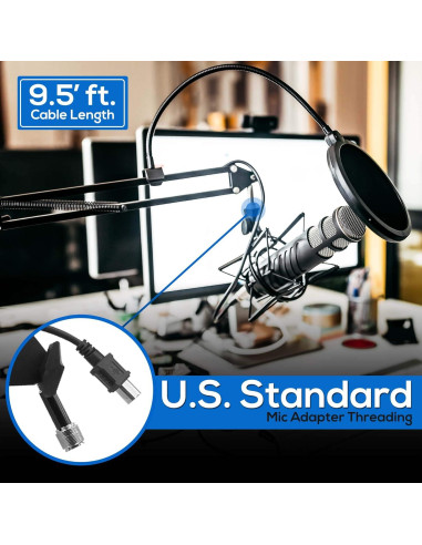 Soporte de Micrófono USB Sound Around PMKSHUSB04 Ajustable