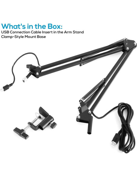 Soporte de Micrófono USB Sound Around PMKSHUSB04 Ajustable