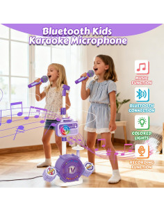 Micrófono de Karaoke Bluetooth para Niños con Soporte Ajustable 2