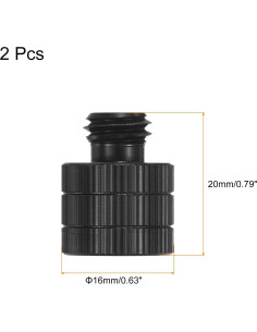 Adaptador de Soporte de Micrófono MECCANIXITY 2 Piezas 3/8 a M10 2