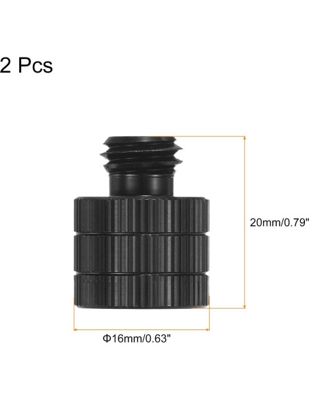 Adaptador de Soporte de Micrófono MECCANIXITY 2 Piezas 3/8 a M10