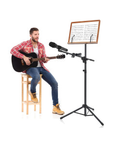 Atril de Partituras 3-en-1 ZVMTTOY Plegable con Soporte