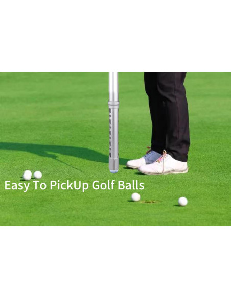Recogedor de Pelotas de Golf Asyxstar con Polo Telescópico