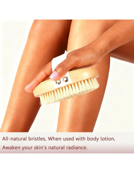 Cepillo Seco Exfoliante EnamelEVO con Cerda de Jabalí Natural