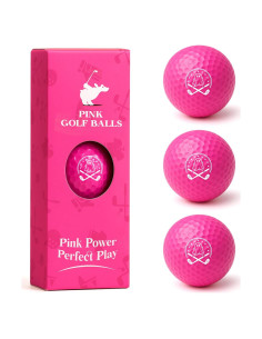 Pelotas de Golf Rosa Fantasma She's Pink - Paquete de 3