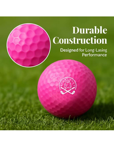 Pelotas de Golf Rosa Fantasma She's Pink - Paquete de 3