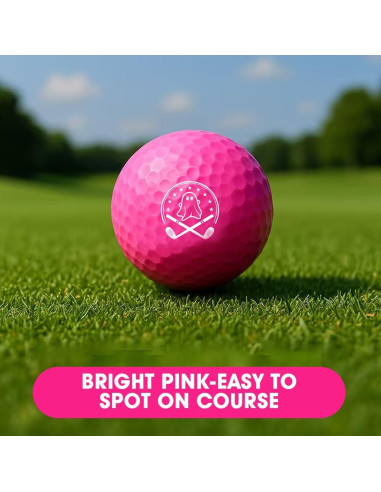 Pelotas de Golf Rosa Fantasma She's Pink - Paquete de 3