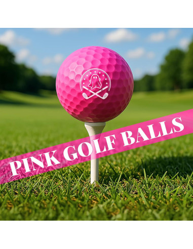 Pelotas de Golf Rosa Fantasma She's Pink - Paquete de 3
