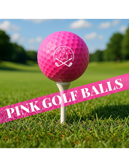 Pelotas de Golf Rosa Fantasma She's Pink - Paquete de 3